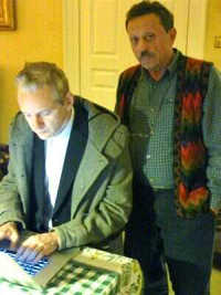 Julian Assange with Israel Shamir